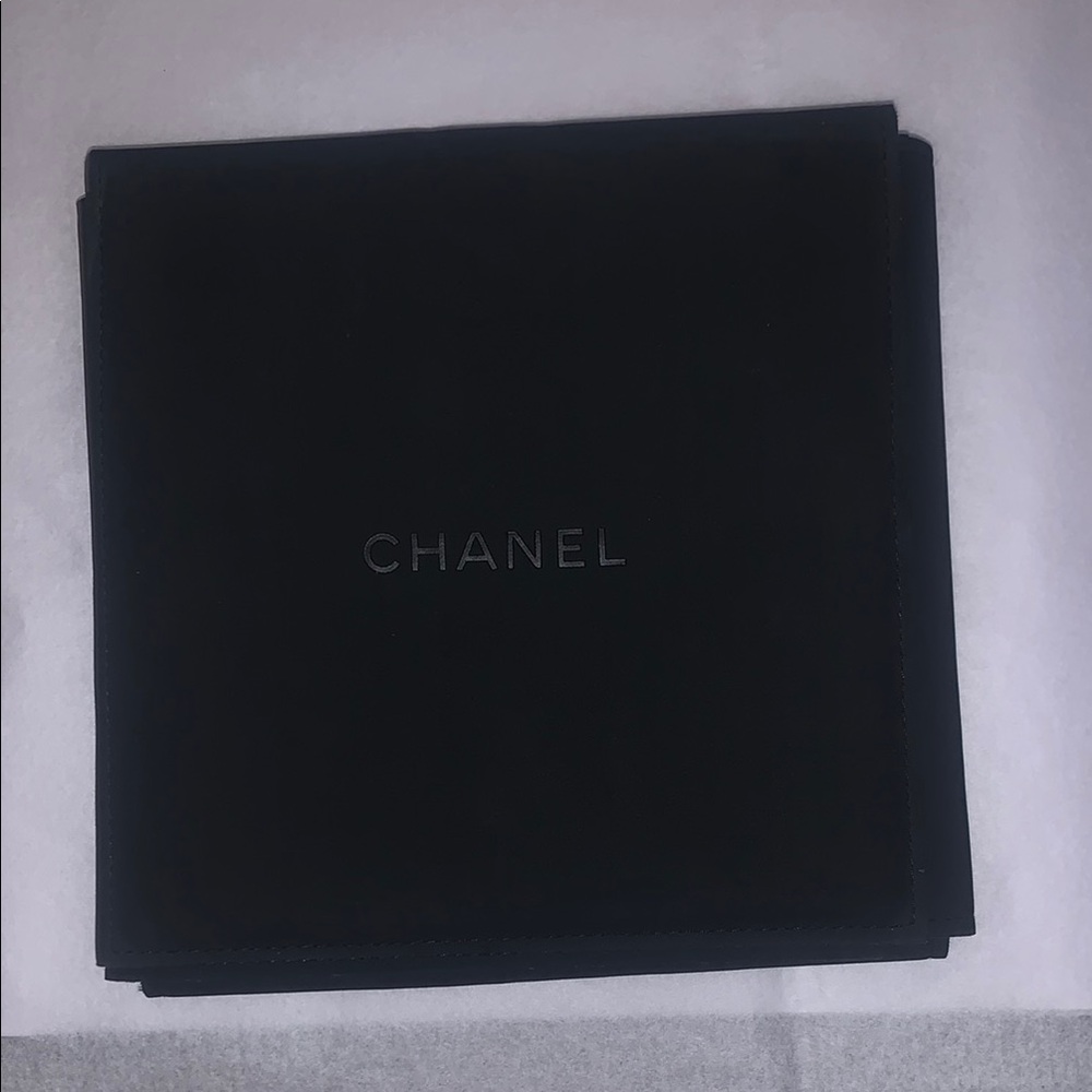 Chanel Jewelry Quad Case 4”x4”x0.5” Black